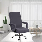 Modern Office Chair Covers Stretch Washable Computer Chair Slipcovers for Universal Rotating Chair  Spandex Anti dirty Computer Chair Cover Elastic Polyester Office Chair Cover Easy Washable Removable With Armrest Cover Stevvex
