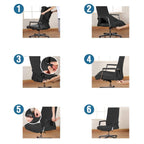 Modern Office Chair Covers Stretch Washable Computer Chair Slipcovers for Universal Rotating Chair  Spandex Anti dirty Computer Chair Cover Elastic Polyester Office Chair Cover Easy Washable Removable With Armrest Cover Stevvex