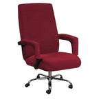 Modern Office Chair Covers Stretch Washable Computer Chair Slipcovers for Universal Rotating Chair  Spandex Anti dirty Computer Chair Cover Elastic Polyester Office Chair Cover Easy Washable Removable With Armrest Cover Stevvex