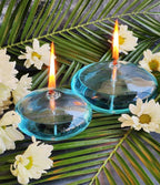 Modern Oil Glass Lamp Small Winter Garden Home Decor Fantastic Birthday Party Inspiration Firefly Refillable Liquid Bliss Round Glass Oil Candle Stevvex