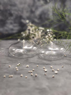 Modern Oil Glass Lamp Small Winter Garden Home Decor Fantastic Birthday Party Inspiration Firefly Refillable Liquid Bliss Round Glass Oil Candle Stevvex