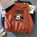 Modern Print New Women's Sweatshirt Warm Vintage Pullover For Woman Fashion Round Neck Hoodie Female Casual Loose Round Neck Cute Print Fashion Long-Sleeved Sweatshirt Pullover Hoodie Stevvex