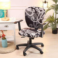 Modern Printing Elastic Stretch Office Chair Cover Computer Armchair Slipcover Protector Anti-dirty Rotating Chair Seat Case Computer Office Chair Covers - Protective & Stretchable Universal Chair Cover Stretch Rotating Chair Slipcover Stevvex