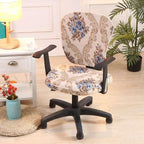 Modern Printing Elastic Stretch Office Chair Cover Computer Armchair Slipcover Protector Anti-dirty Rotating Chair Seat Case Computer Office Chair Covers - Protective & Stretchable Universal Chair Cover Stretch Rotating Chair Slipcover Stevvex