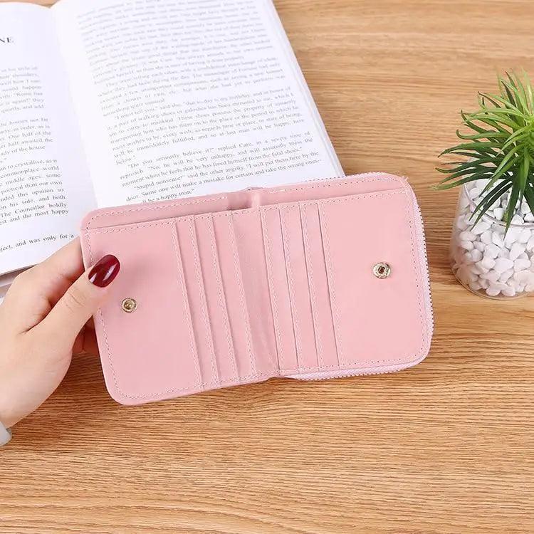 Modern PU Leather Card Holder Wallet Women Fashion Small Zipper Wallet Retro Mini Bags For Women Stevvex