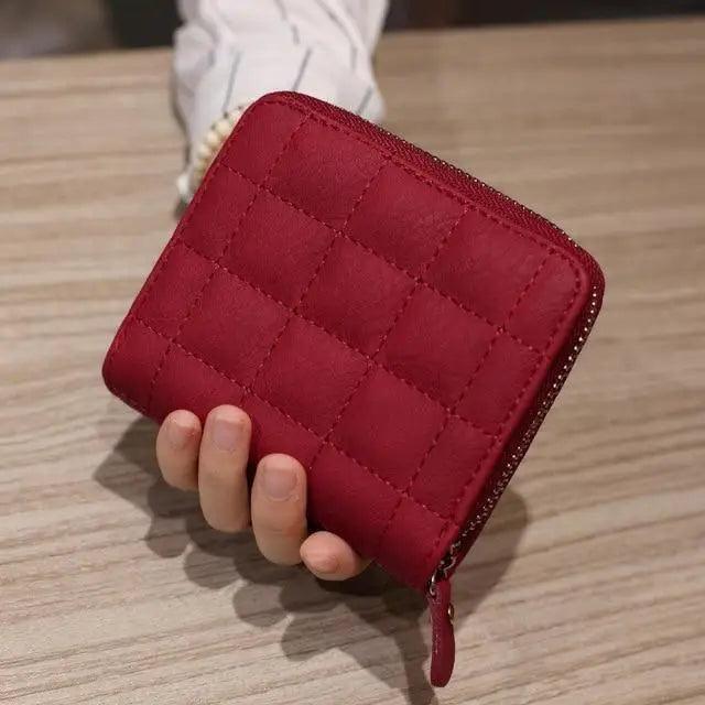 Modern PU Leather Card Holder Wallet Women Fashion Small Zipper Wallet Retro Mini Bags For Women Stevvex