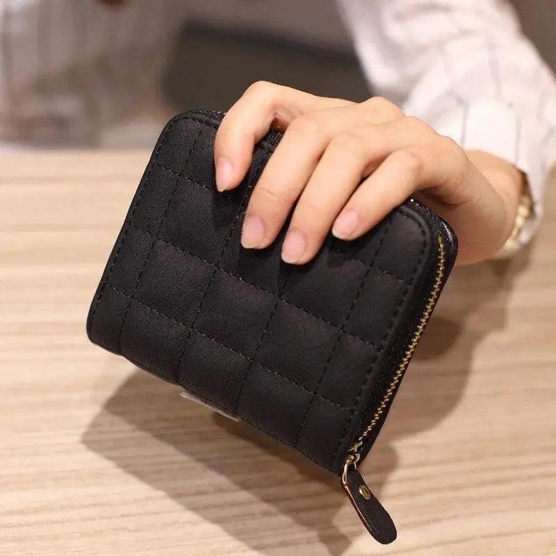 Modern PU Leather Card Holder Wallet Women Fashion Small Zipper Wallet Retro Mini Bags For Women Stevvex