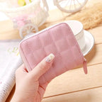 Modern PU Leather Card Holder Wallet Women Fashion Small Zipper Wallet Retro Mini Bags For Women Stevvex