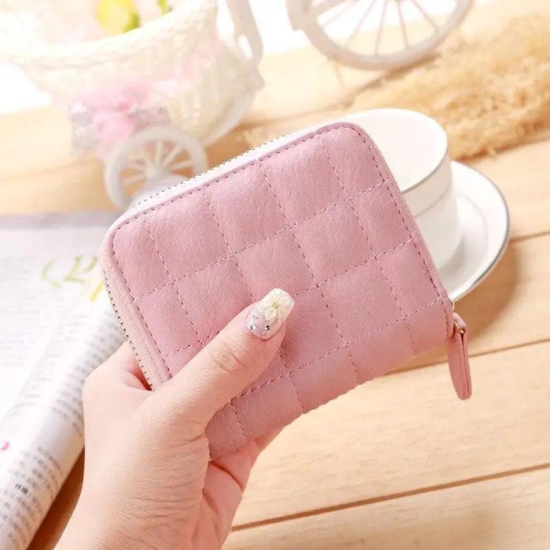 Modern PU Leather Card Holder Wallet Women Fashion Small Zipper Wallet Retro Mini Bags For Women Stevvex