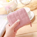 Modern PU Leather Card Holder Wallet Women Fashion Small Zipper Wallet Retro Mini Bags For Women Stevvex