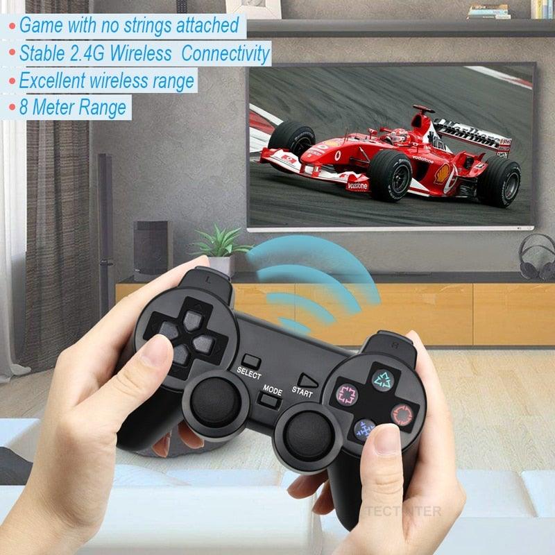 Modern Purple Wireless Joystick Gamepad Controller Along With Double Vibration Shock Perfect For PC Laptop Smart TV Stevvex