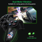 Modern Purple Wireless Joystick Gamepad Controller Along With Double Vibration Shock Perfect For PC Laptop Smart TV Stevvex