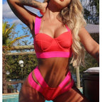 Modern Push Up Swimsuit Bikini Women's Push-up Bandage Bikini Swimsuits Swim Bottoms Women Swimwear Bathing Suit Padded Beach Swimming Suit Summer Fashion Suits Stevvex