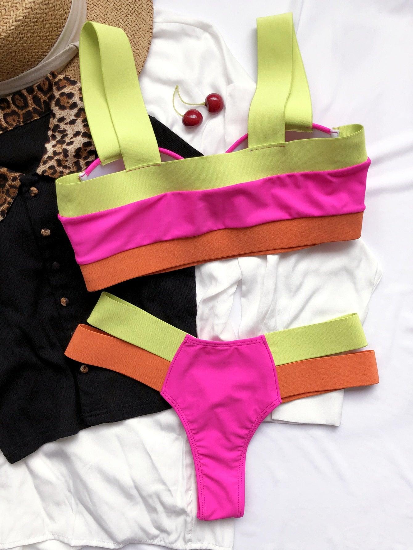 Modern Push Up Swimsuit Bikini Women's Push-up Bandage Bikini Swimsuits Swim Bottoms Women Swimwear Bathing Suit Padded Beach Swimming Suit Summer Fashion Suits Stevvex