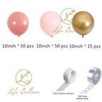 Modern Rose Blush Pink And Gold Balloon Garland kit for Girls Garden Birthday Party Wedding Balloon Baby Shower Bachelorate Party Girl Bitrhday Ballons Stevvex