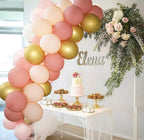 Modern Rose Blush Pink And Gold Balloon Garland kit for Girls Garden Birthday Party Wedding Balloon Baby Shower Bachelorate Party Girl Bitrhday Ballons Stevvex