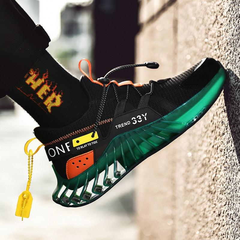 Modern Running Shoes Men Trendy Sneakers Sports Non-Slip High Quality Running Shoes Blade Sneakers Casual Athletic Walking Tennis Shoes Fashion Sneakers For Men Stevvex