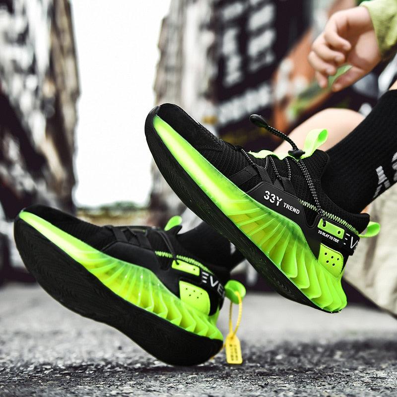 Modern Running Shoes Men Trendy Sneakers Sports Non-Slip High Quality Running Shoes Blade Sneakers Casual Athletic Walking Tennis Shoes Fashion Sneakers For Men Stevvex