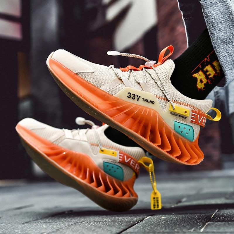 Modern Running Shoes Men Trendy Sneakers Sports Non-Slip High Quality Running Shoes Blade Sneakers Casual Athletic Walking Tennis Shoes Fashion Sneakers For Men Stevvex