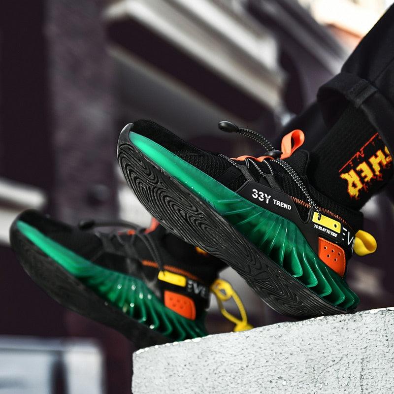 Modern Running Shoes Men Trendy Sneakers Sports Non-Slip High Quality Running Shoes Blade Sneakers Casual Athletic Walking Tennis Shoes Fashion Sneakers For Men Stevvex