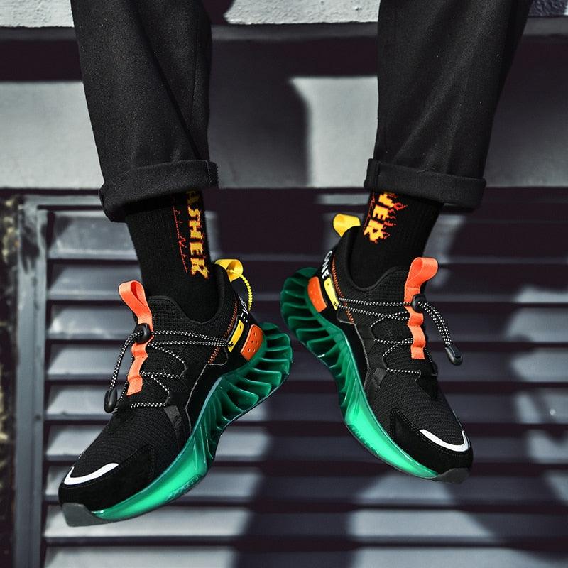 Modern Running Shoes Men Trendy Sneakers Sports Non-Slip High Quality Running Shoes Blade Sneakers Casual Athletic Walking Tennis Shoes Fashion Sneakers For Men Stevvex