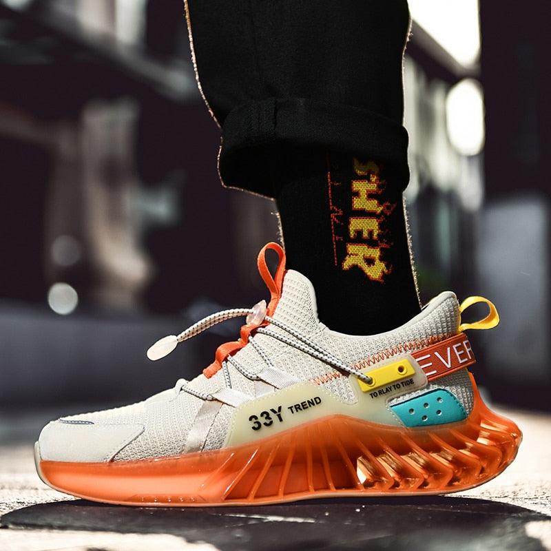 Modern Running Shoes Men Trendy Sneakers Sports Non-Slip High Quality Running Shoes Blade Sneakers Casual Athletic Walking Tennis Shoes Fashion Sneakers For Men Stevvex
