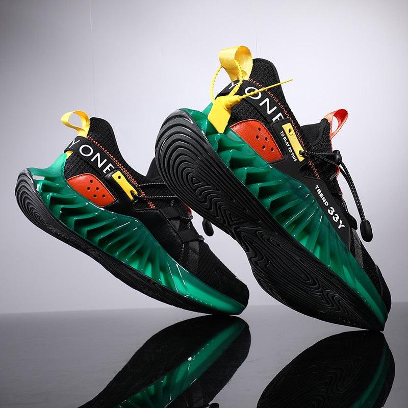 Modern Running Shoes Men Trendy Sneakers Sports Non-Slip High Quality Running Shoes Blade Sneakers Casual Athletic Walking Tennis Shoes Fashion Sneakers For Men Stevvex