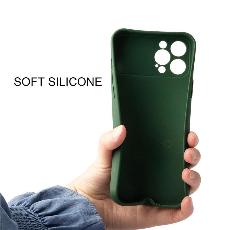 Modern Slide Camera Protector Phone Case On For Iphone 13 Pro 11 12 13pro Max Mini Iphone13 12pro Silicone Silicone Shockproof Phone Case Drop Protection  Back Cover For Smartphone Stevvex