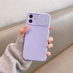 Modern Slide Camera Protector Phone Case On For Iphone 13 Pro 11 12 13pro Max Mini Iphone13 12pro Silicone Silicone Shockproof Phone Case Drop Protection  Back Cover For Smartphone Stevvex