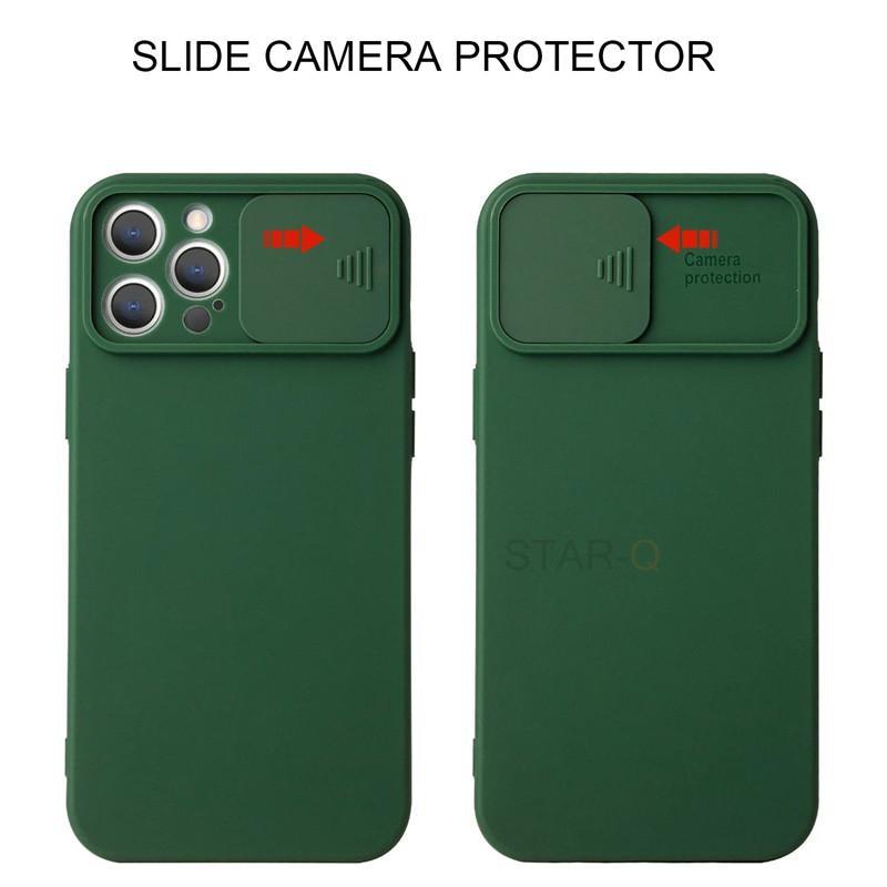 Modern Slide Camera Protector Phone Case On For Iphone 13 Pro 11 12 13pro Max Mini Iphone13 12pro Silicone Silicone Shockproof Phone Case Drop Protection  Back Cover For Smartphone Stevvex