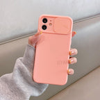 Modern Slide Camera Protector Phone Case On For Iphone 13 Pro 11 12 13pro Max Mini Iphone13 12pro Silicone Silicone Shockproof Phone Case Drop Protection  Back Cover For Smartphone Stevvex