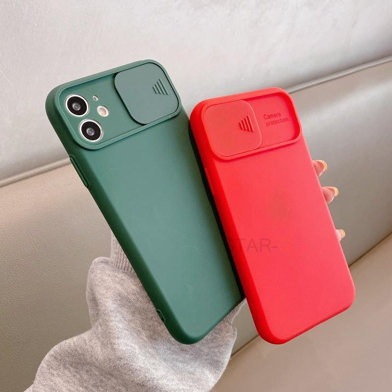 Modern Slide Camera Protector Phone Case On For Iphone 13 Pro 11 12 13pro Max Mini Iphone13 12pro Silicone Silicone Shockproof Phone Case Drop Protection  Back Cover For Smartphone Stevvex