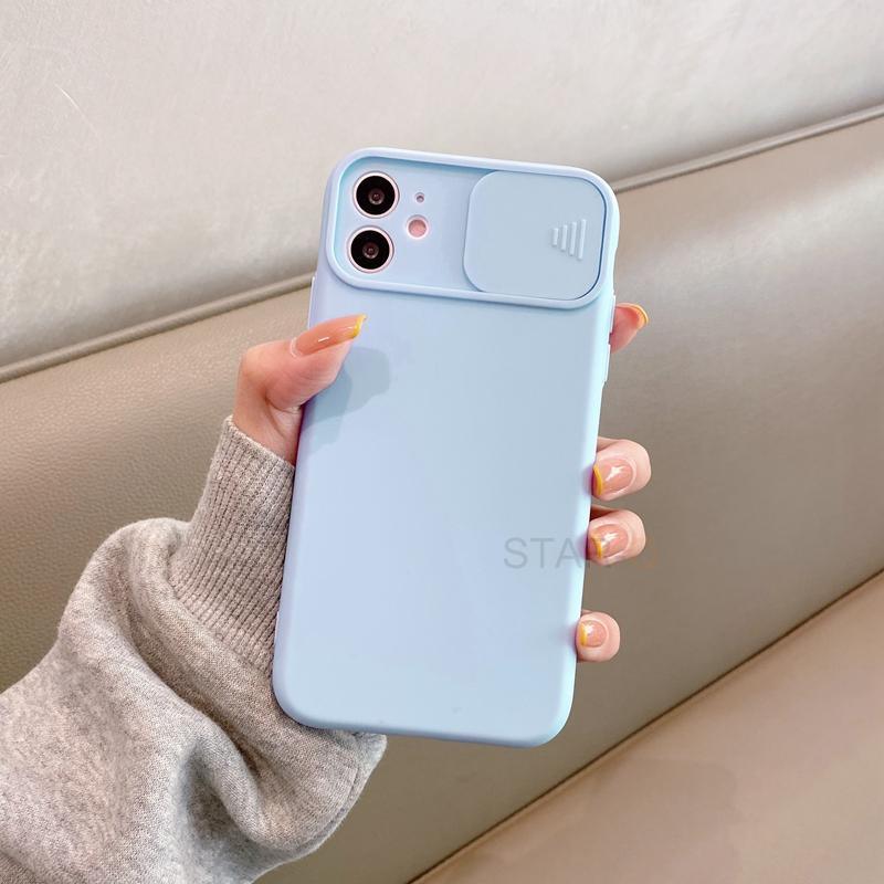 Modern Slide Camera Protector Phone Case On For Iphone 13 Pro 11 12 13pro Max Mini Iphone13 12pro Silicone Silicone Shockproof Phone Case Drop Protection  Back Cover For Smartphone Stevvex