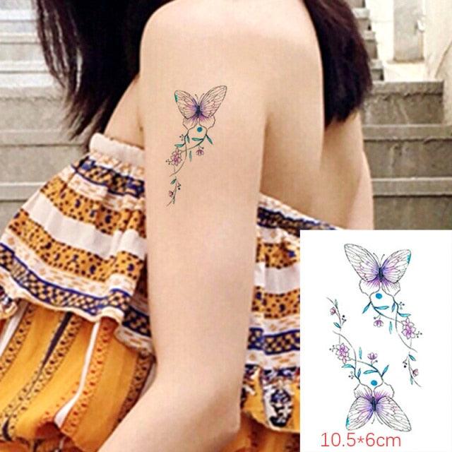 Modern Small Tattoo Sun Moon Heart Waterproof Temporary Tattoos High Quality Design For Womens Stevvex