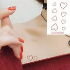 Modern Small Tattoo Sun Moon Heart Waterproof Temporary Tattoos High Quality Design For Womens Stevvex