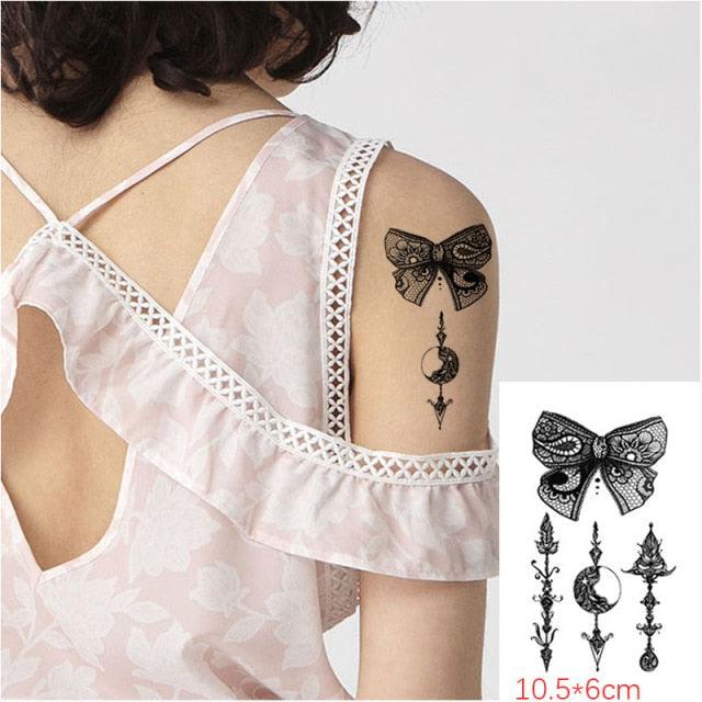 Modern Small Tattoo Sun Moon Heart Waterproof Temporary Tattoos High Quality Design For Womens Stevvex