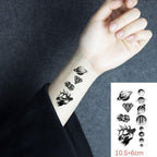Modern Small Tattoo Sun Moon Heart Waterproof Temporary Tattoos High Quality Design For Womens Stevvex