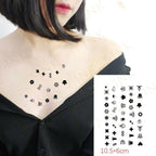 Modern Small Tattoo Sun Moon Heart Waterproof Temporary Tattoos High Quality Design For Womens Stevvex