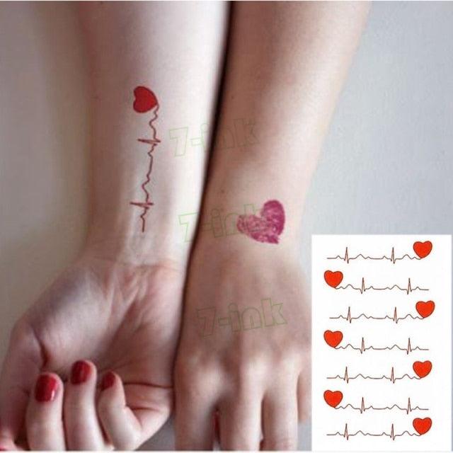 Modern Small Tattoo Sun Moon Heart Waterproof Temporary Tattoos High Quality Design For Womens Stevvex