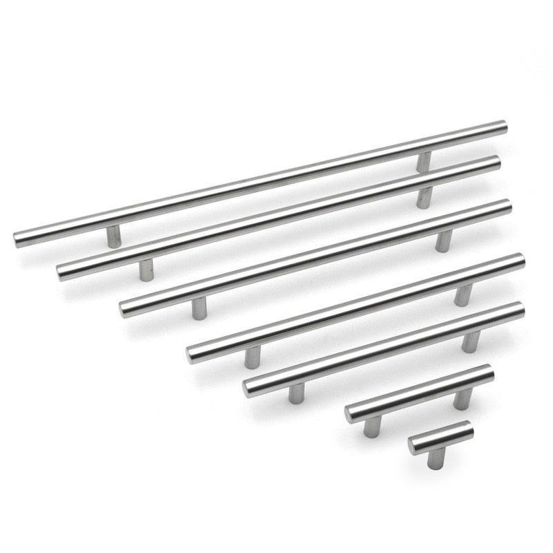 Modern  Stainless Steel Kitchen Door Cabinet Bar Handle Pull Knob Cabinet Knobs Furniture Handle Cupboard Drawer Handle Stainless Steel Hollow Tube Bar Drawer Pulls Cupboard Knob For Kitchen Furniture Hardware Stevvex