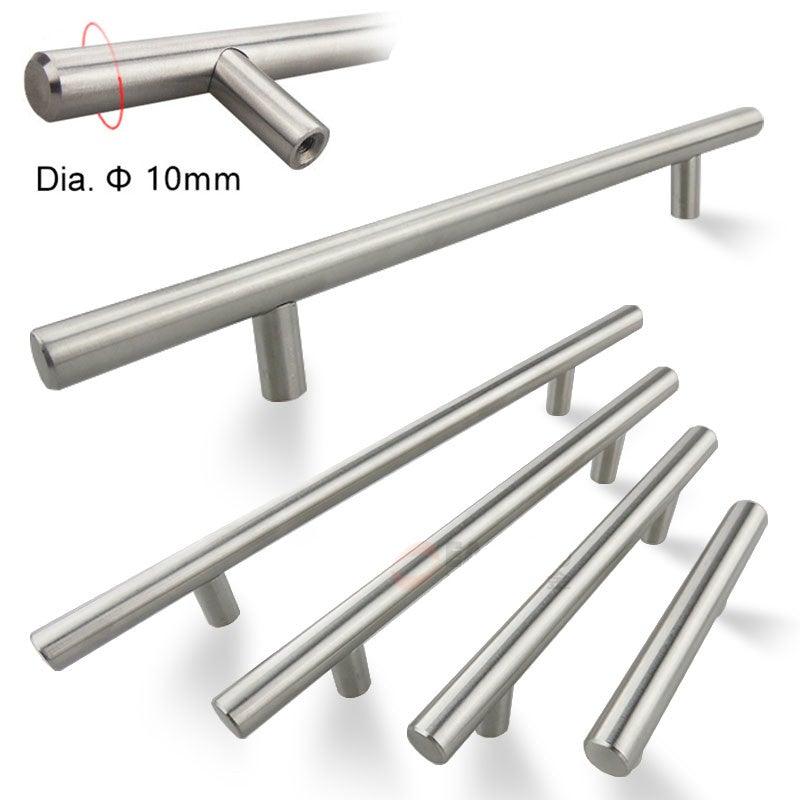 Modern  Stainless Steel Kitchen Door Cabinet Bar Handle Pull Knob Cabinet Knobs Furniture Handle Cupboard Drawer Handle Stainless Steel Hollow Tube Bar Drawer Pulls Cupboard Knob For Kitchen Furniture Hardware Stevvex