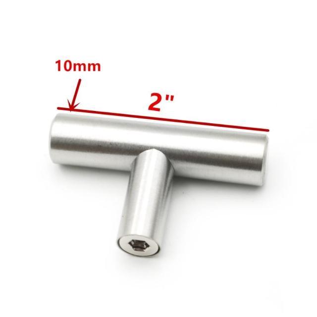 Modern  Stainless Steel Kitchen Door Cabinet Bar Handle Pull Knob Cabinet Knobs Furniture Handle Cupboard Drawer Handle Stainless Steel Hollow Tube Bar Drawer Pulls Cupboard Knob For Kitchen Furniture Hardware Stevvex