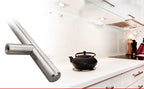 Modern  Stainless Steel Kitchen Door Cabinet Bar Handle Pull Knob Cabinet Knobs Furniture Handle Cupboard Drawer Handle Stainless Steel Hollow Tube Bar Drawer Pulls Cupboard Knob For Kitchen Furniture Hardware Stevvex
