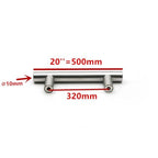 Modern  Stainless Steel Kitchen Door Cabinet Bar Handle Pull Knob Cabinet Knobs Furniture Handle Cupboard Drawer Handle Stainless Steel Hollow Tube Bar Drawer Pulls Cupboard Knob For Kitchen Furniture Hardware Stevvex