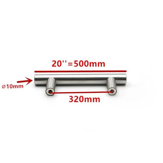 Modern  Stainless Steel Kitchen Door Cabinet Bar Handle Pull Knob Cabinet Knobs Furniture Handle Cupboard Drawer Handle Stainless Steel Hollow Tube Bar Drawer Pulls Cupboard Knob For Kitchen Furniture Hardware Stevvex