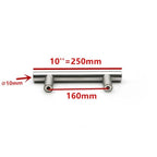 Modern  Stainless Steel Kitchen Door Cabinet Bar Handle Pull Knob Cabinet Knobs Furniture Handle Cupboard Drawer Handle Stainless Steel Hollow Tube Bar Drawer Pulls Cupboard Knob For Kitchen Furniture Hardware Stevvex