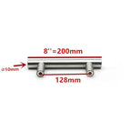 Modern  Stainless Steel Kitchen Door Cabinet Bar Handle Pull Knob Cabinet Knobs Furniture Handle Cupboard Drawer Handle Stainless Steel Hollow Tube Bar Drawer Pulls Cupboard Knob For Kitchen Furniture Hardware Stevvex
