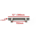 Modern  Stainless Steel Kitchen Door Cabinet Bar Handle Pull Knob Cabinet Knobs Furniture Handle Cupboard Drawer Handle Stainless Steel Hollow Tube Bar Drawer Pulls Cupboard Knob For Kitchen Furniture Hardware Stevvex