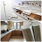 Modern  Stainless Steel Kitchen Door Cabinet Bar Handle Pull Knob Cabinet Knobs Furniture Handle Cupboard Drawer Handle Stainless Steel Hollow Tube Bar Drawer Pulls Cupboard Knob For Kitchen Furniture Hardware Stevvex