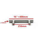 Modern  Stainless Steel Kitchen Door Cabinet Bar Handle Pull Knob Cabinet Knobs Furniture Handle Cupboard Drawer Handle Stainless Steel Hollow Tube Bar Drawer Pulls Cupboard Knob For Kitchen Furniture Hardware Stevvex